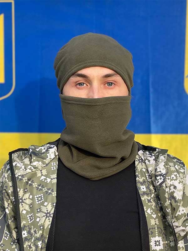 Балаклава флісова тепла зимова олива