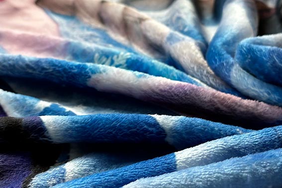 Плед «Череп» синій