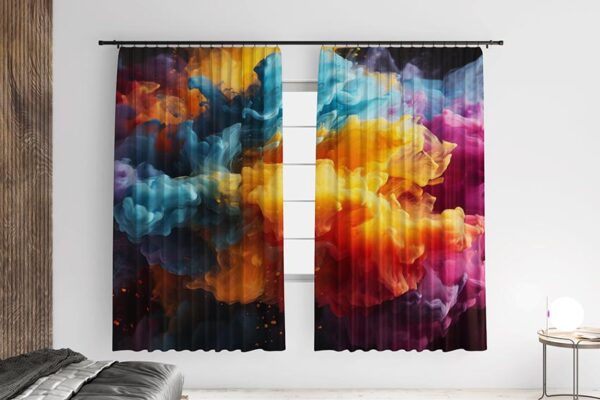 Штори «Кольоровий дим. Colored smoke»