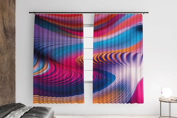 Штори з принтом «Кольоровий рожевий візерунок. Pink color pattern»