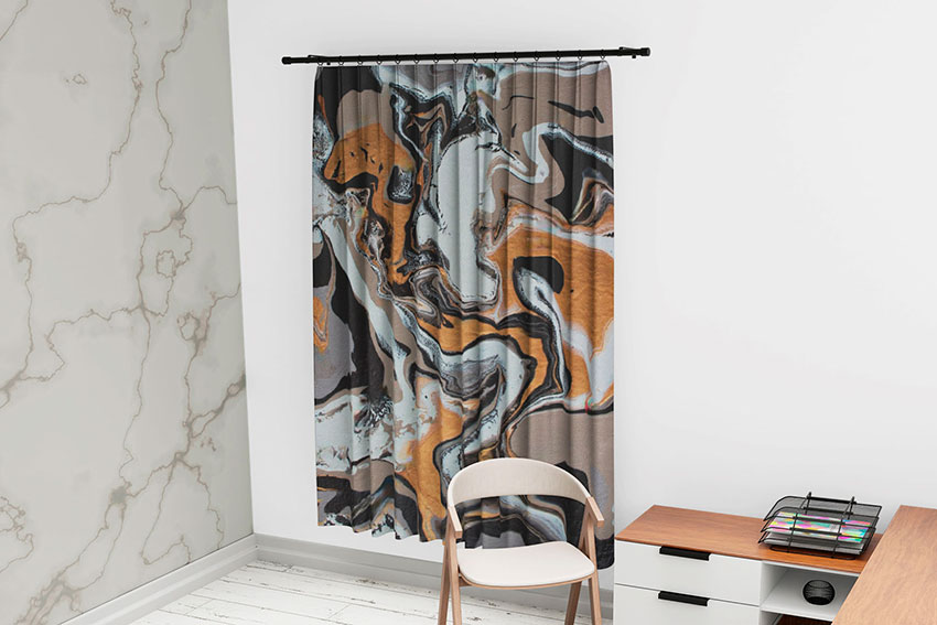 Штори у спальню «Мармурові хвилі. Marble waves»