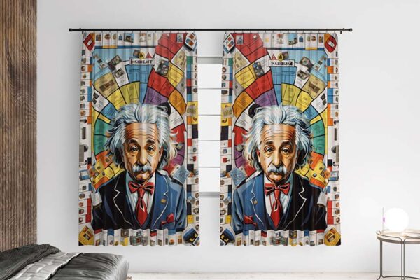 Штора з принтом «Альберт Ейнштейн. Albert Einstein»