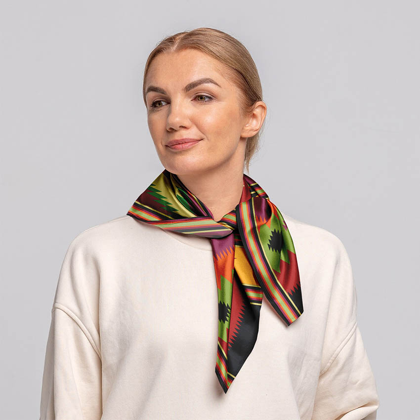 Хустка «Гуцульський килим. Візерунок. Hutsul carpet. Pattern»