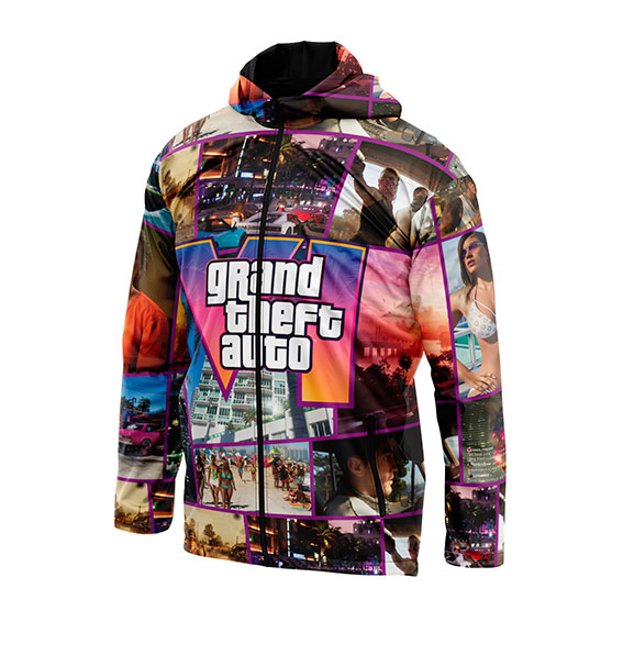 Classic Windbreaker «Grand theft auto. Computer Game»