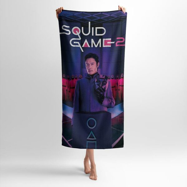 Рушник з принтом «Гра в Кальмара. Таємниця гри. Squid Game. Game Mystery»