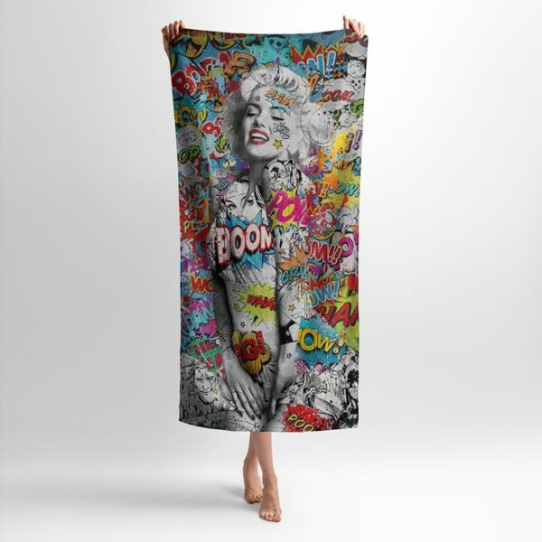 Рушник з принтом «Мерилін Монро комікс. Marilyn Monroe comic»