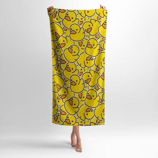 Рушник з принтом «Милі каченята. Патерн. Cute ducks. Pattern»