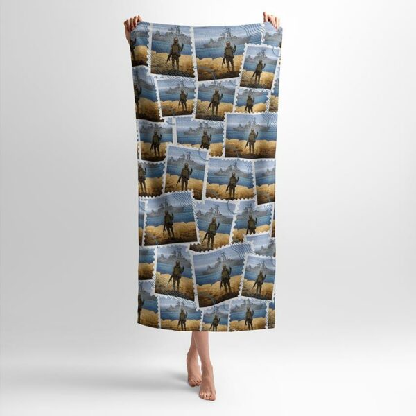 Рушник з принтом «Українська марка. Ukrainian mark»