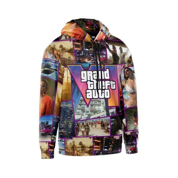 Худі чоловіче з принтом «ГТА. Комп'ютерна гра. Grand theft auto. Computer Game»