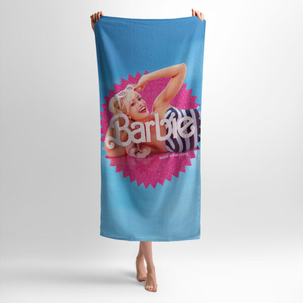 Рушник з принтом «Барбі. Популярний фільм. Barbie. Popular movie»