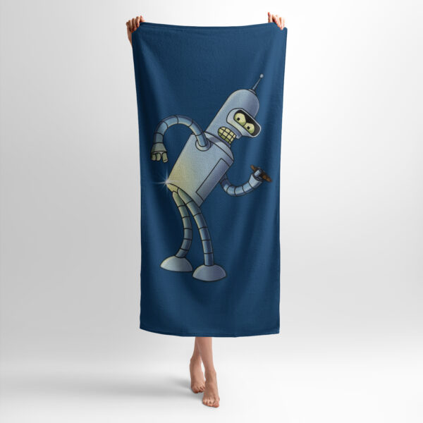 Рушник з принтом «Бендер. Футурама. Bender. Futurama»