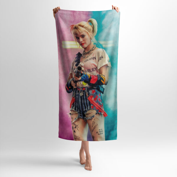 Рушник з принтом «Харлі Квін. Харизматична героїня. Harley Quinn. Charismatic Heroine»