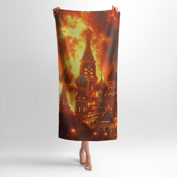 Рушник з принтом «Кремль палає. The Kremlin is on fire»