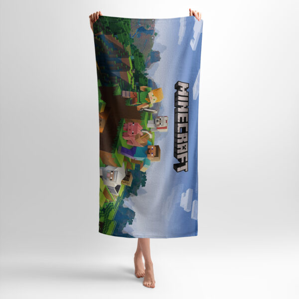 Рушник з принтом «Майнкрафт. Популярна комп'ютерна гра. Minecraft. Popular computer game»