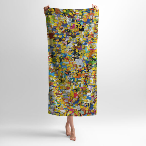 Рушник з принтом «Сімпсони. Весела компанія. The Simpsons. Fun Crew»