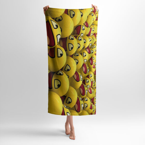 Рушник з принтом «Веселі смайлики. Funny emoticons»