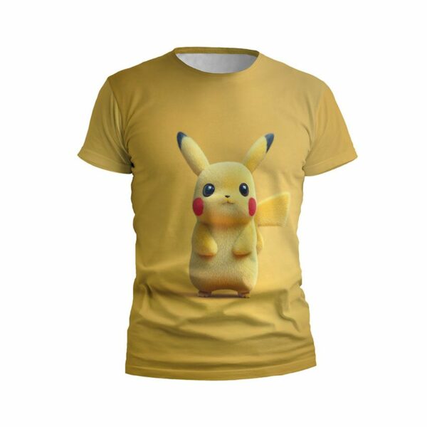 Футболка чоловіча спортивна з принтом «Пікачу. Милий покемон. Pikachu. Cute Pokemon»