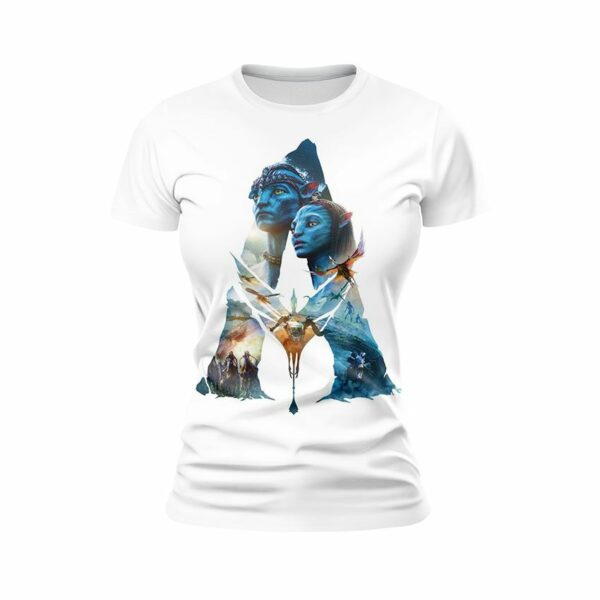 Футболка жіноча спортивна з принтом «Аватар. Воїни Пандори. Avatar. Warriors of Pandora»