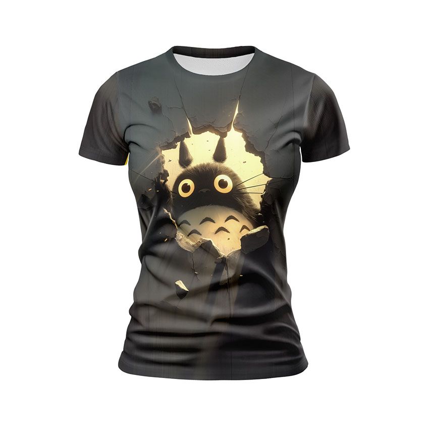 Футболка жіноча спортивна з принтом «Казковий Тоторо. Magical Totoro»