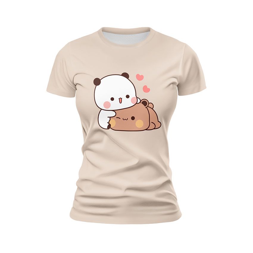 Футболка жіноча спортивна з принтом «Милий дует. Cute Duo»