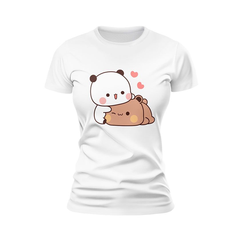 Футболка жіноча спортивна з принтом «Милий дует. Cute Duo»