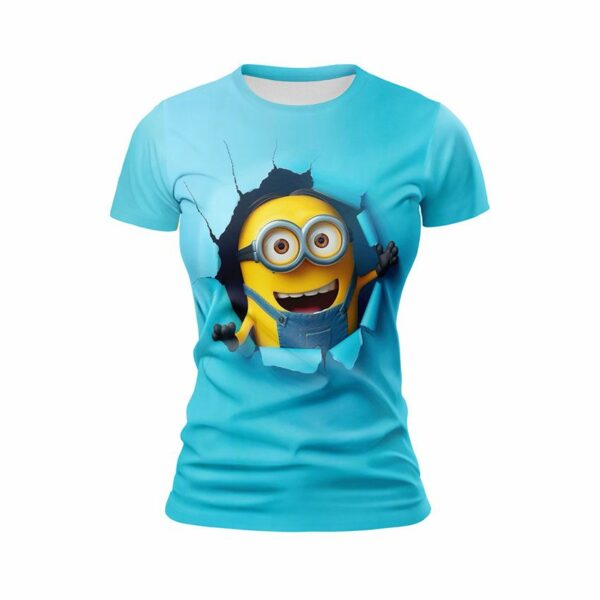 Футболка жіноча спортивна з принтом «Веселий Посіпака. Funny Minion»